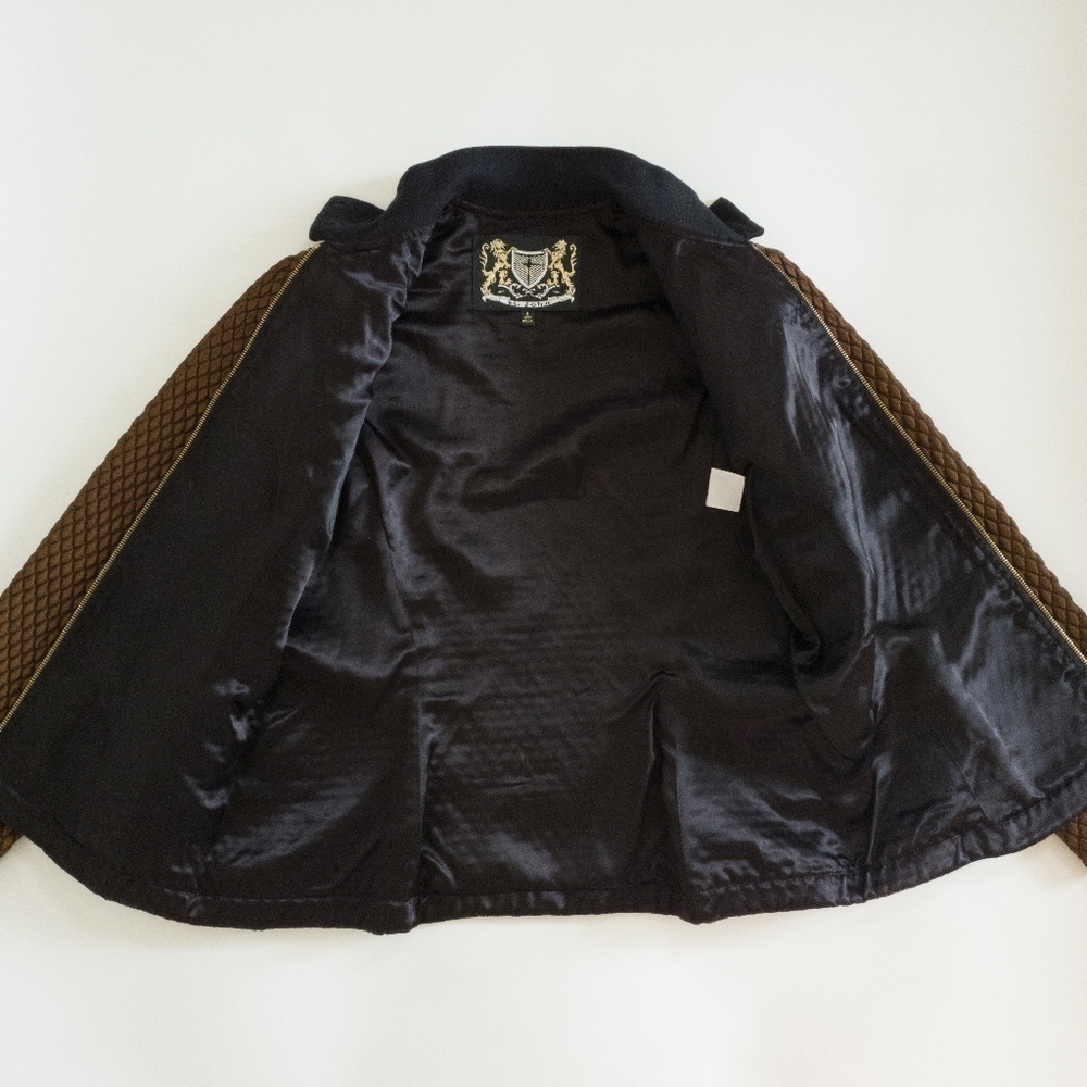 Sent John Patchwork Full-Zipper Mandarin Collar Q… - image 7